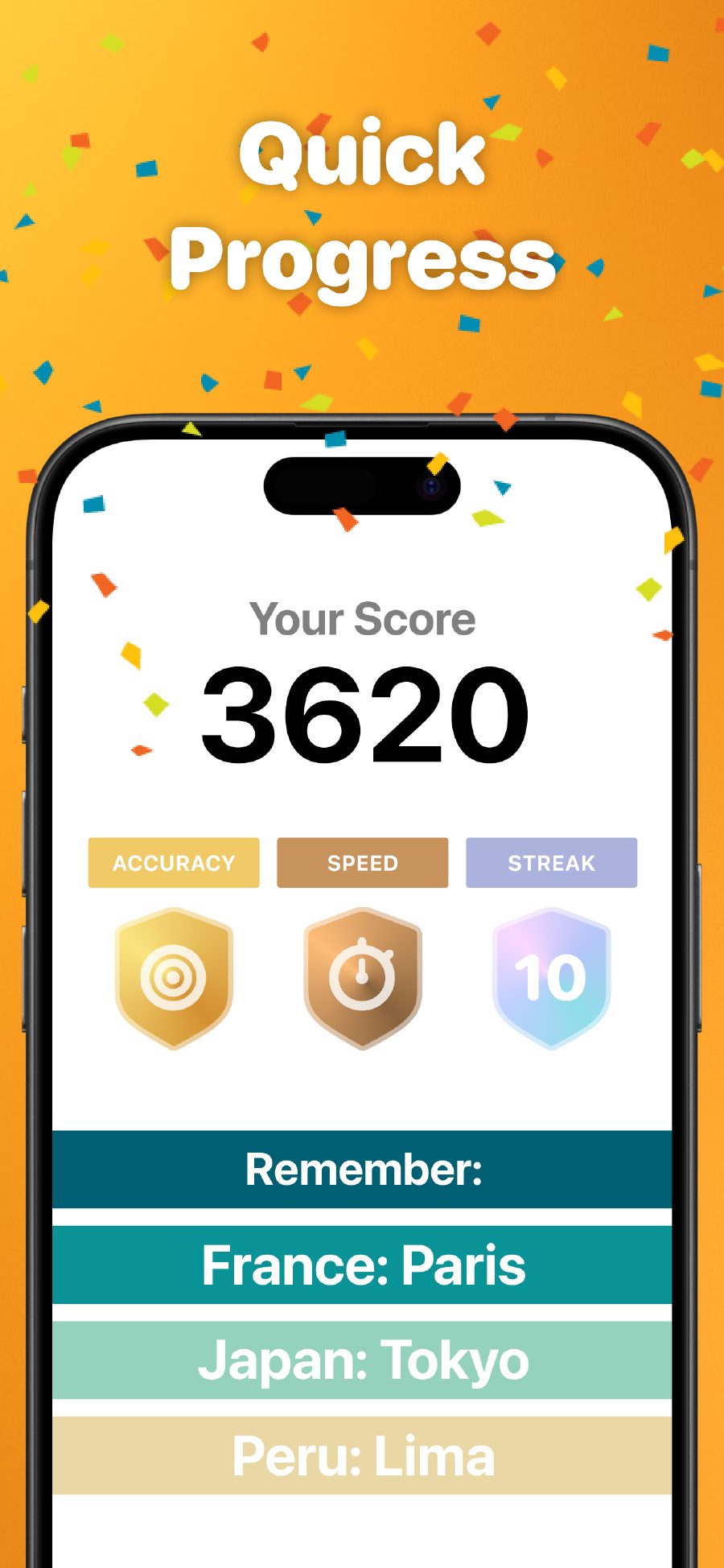 Track Progress with Scores & Achievements