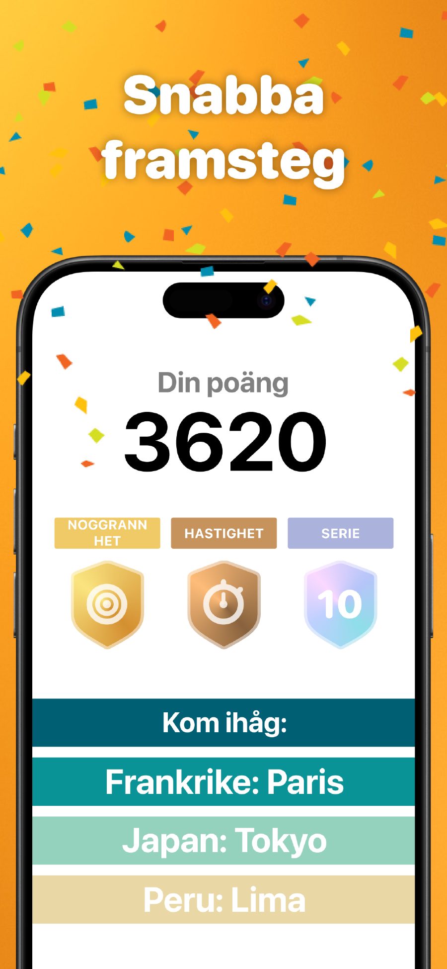 Följ framsteg med poäng och prestationer